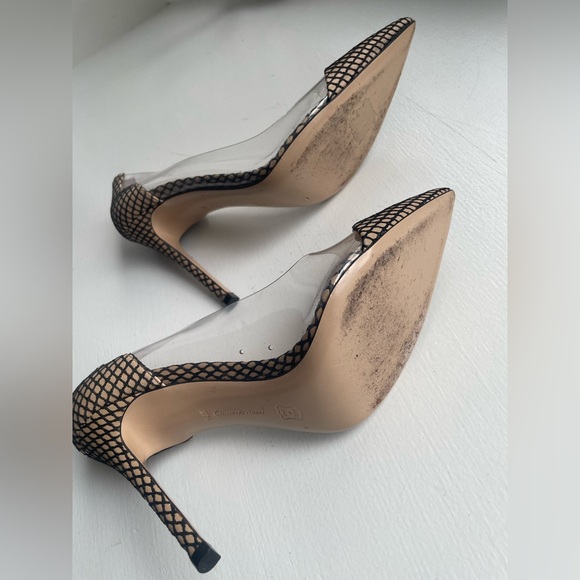 Authentic Gianvito Rossi heels, size 37.5, beige black pattern, like new - Picture 6 of 7
